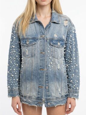 Sunset + Springs jean pearl jacket